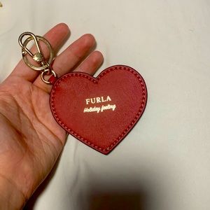 Holiday Felling heart Shaped FURLA keychain